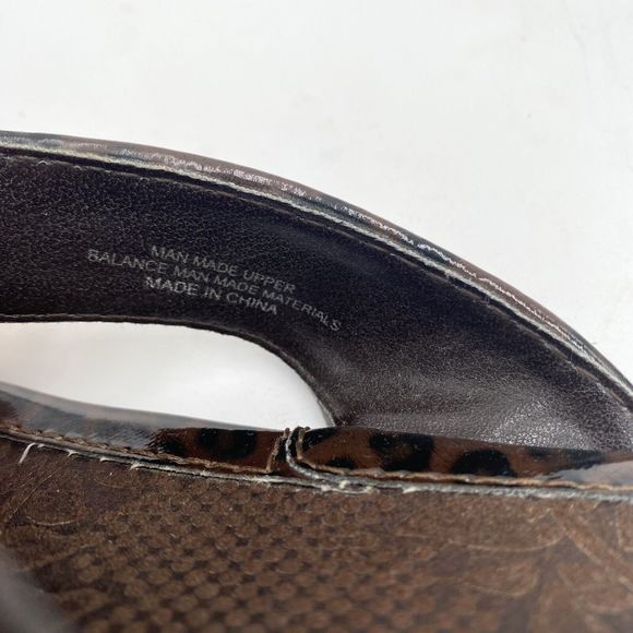 b.o.c. Born Concept Women's Cheetah Leopard Patent Leather Flip Flop Sandals 9 - Picture 9 of 9